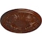 Ekena Millwork Wakefield Ceiling Medallion (Canopies up to 3 5/8"), 11 3/4"OD x 1 1/4"P, Burnished Mahogany Crackle CM11WABMC - alternate 3